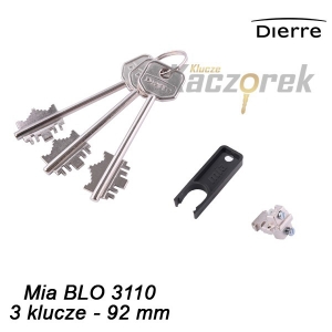 Dierre 001 - vložka Mia BLO 3110 - 3 klíče 92 mm